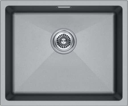 Кухонная мойка Paulmark LUMI 55UNI LU55-GRM 46х56 цвет серый металлик